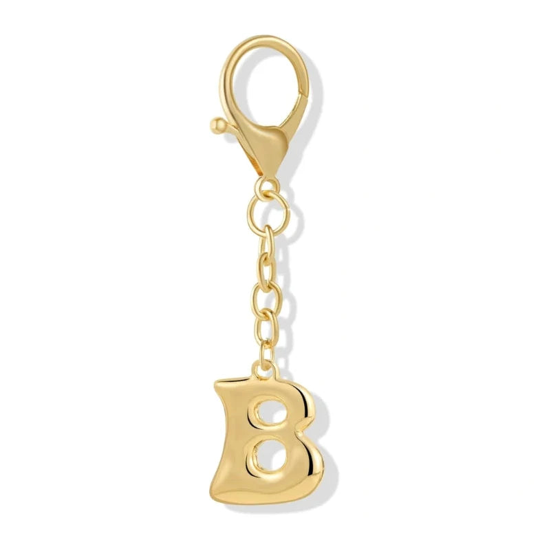 [v2] Bubble Initial Letter - Bag Charm 2
