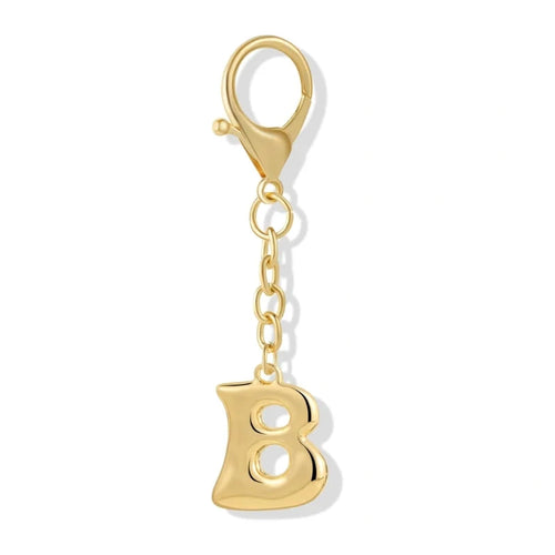 [v2] Bubble Initial Letter - Bag Charm 2