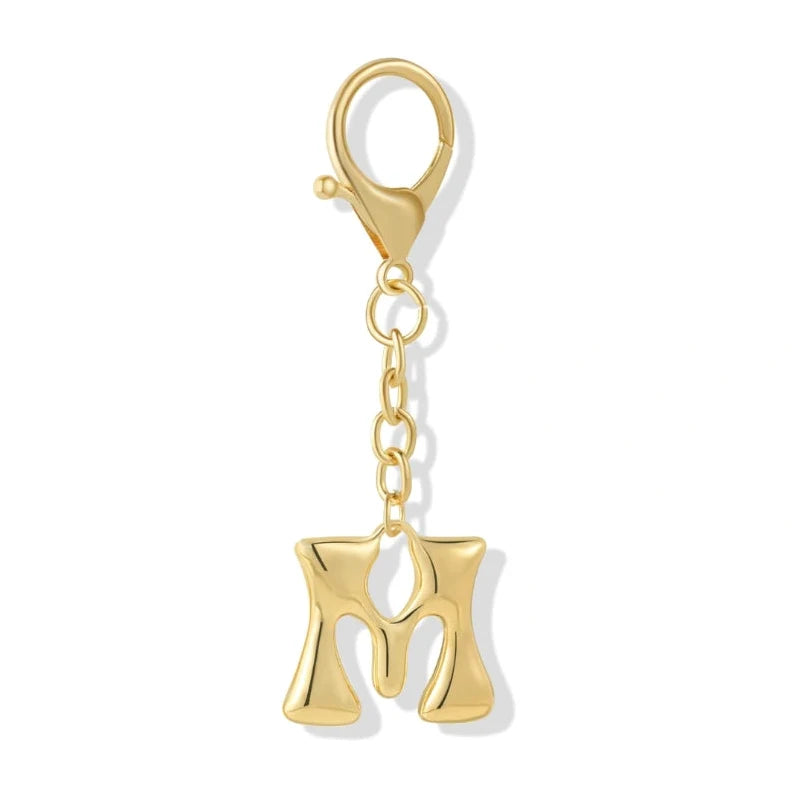 [v2] Bubble Initial Letter - Bag Charm 13