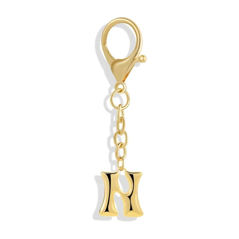[v2] Bubble Initial Letter - Bag Charm 14