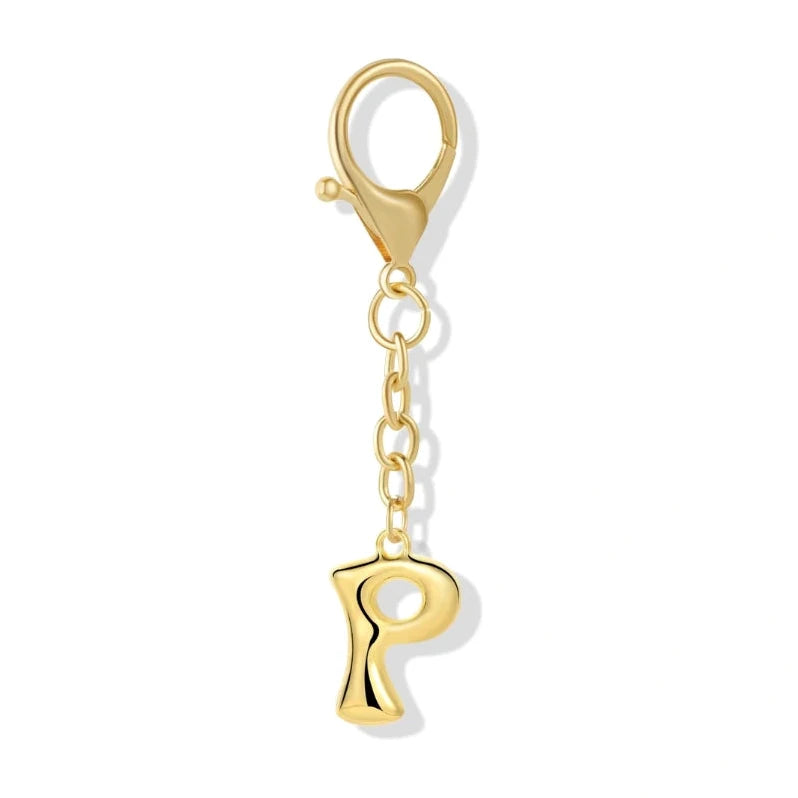 [v2] Bubble Initial Letter - Bag Charm 16