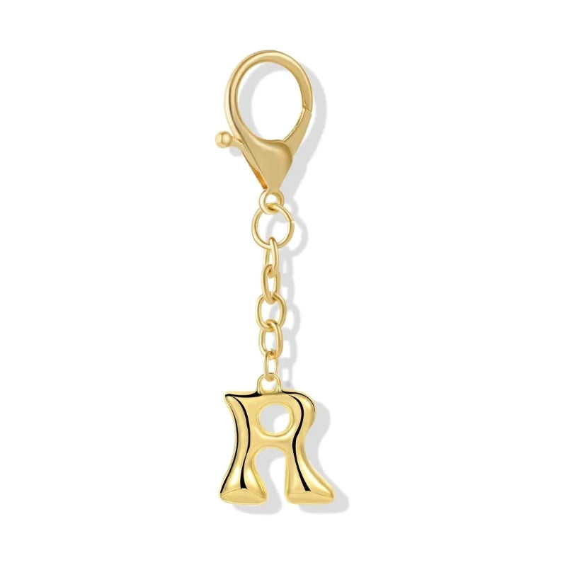 [v2] Bubble Initial Letter - Bag Charm 18