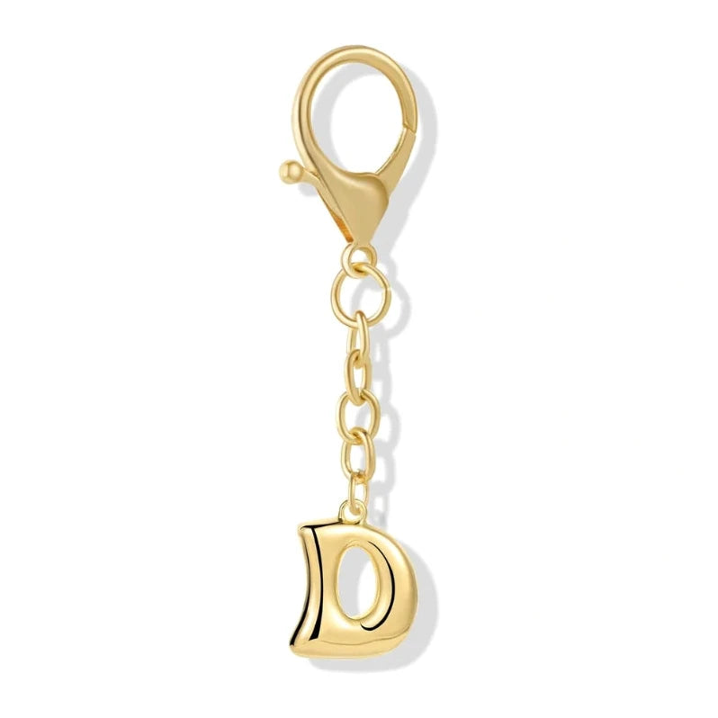 [v2] Bubble Initial Letter - Bag Charm 4