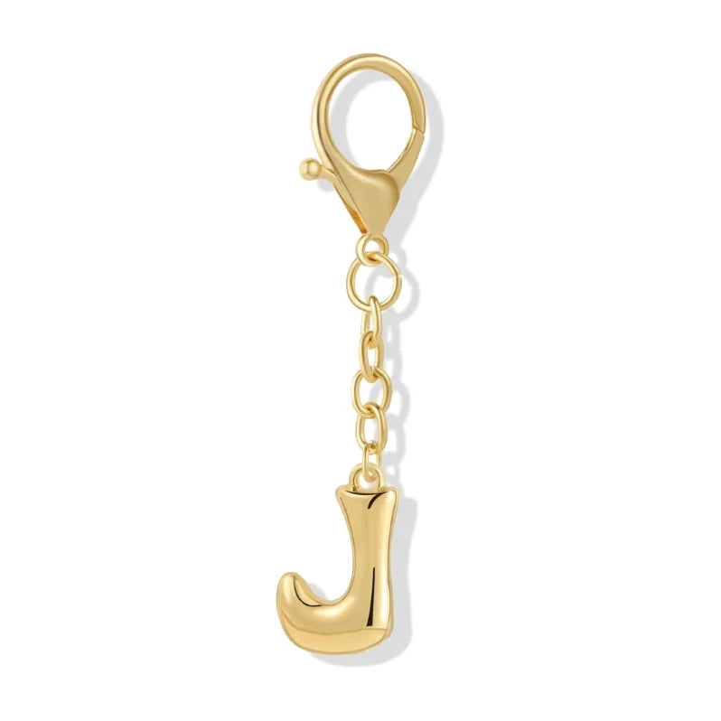 [v2] Bubble Initial Letter - Bag Charm 10