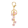 [v2] Daisy Flower Initial Letter - Bag Charm (Pink)