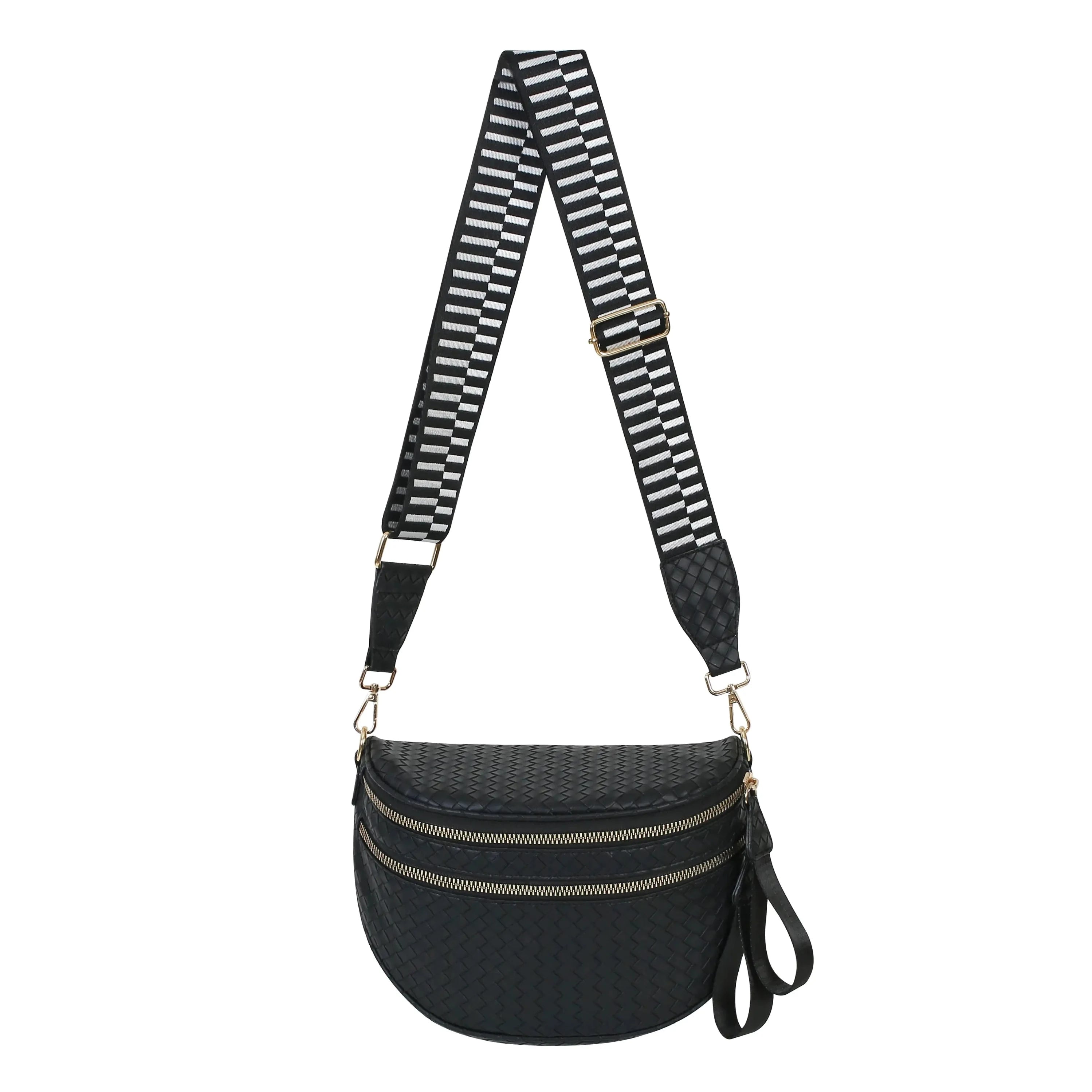 [v2] GoFree - Woven Leather Bum Bag
