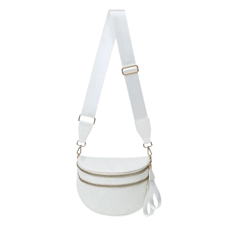 [v2] GoFree - Woven Leather Bum Bag 12