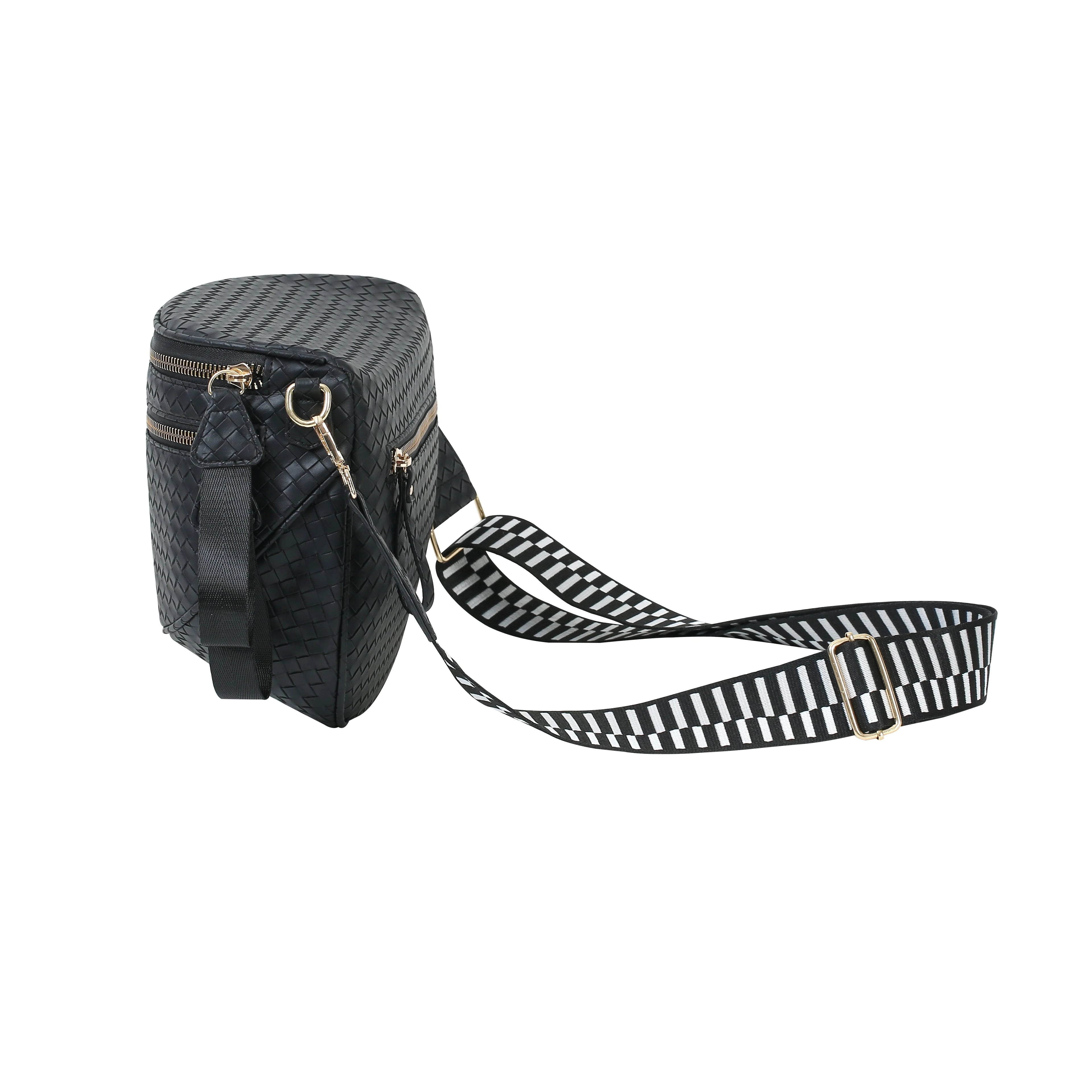 [v2] GoFree - Woven Leather Bum Bag 3