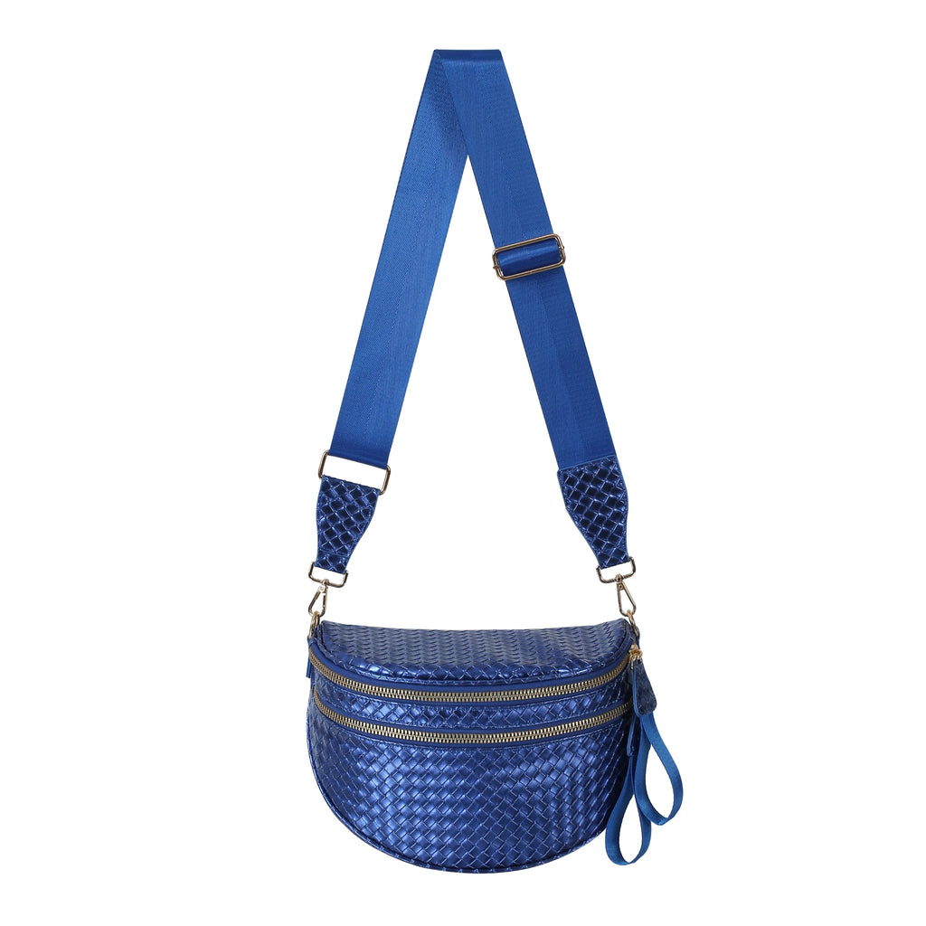 [v2] GoFree - Woven Leather Bum Bag 29
