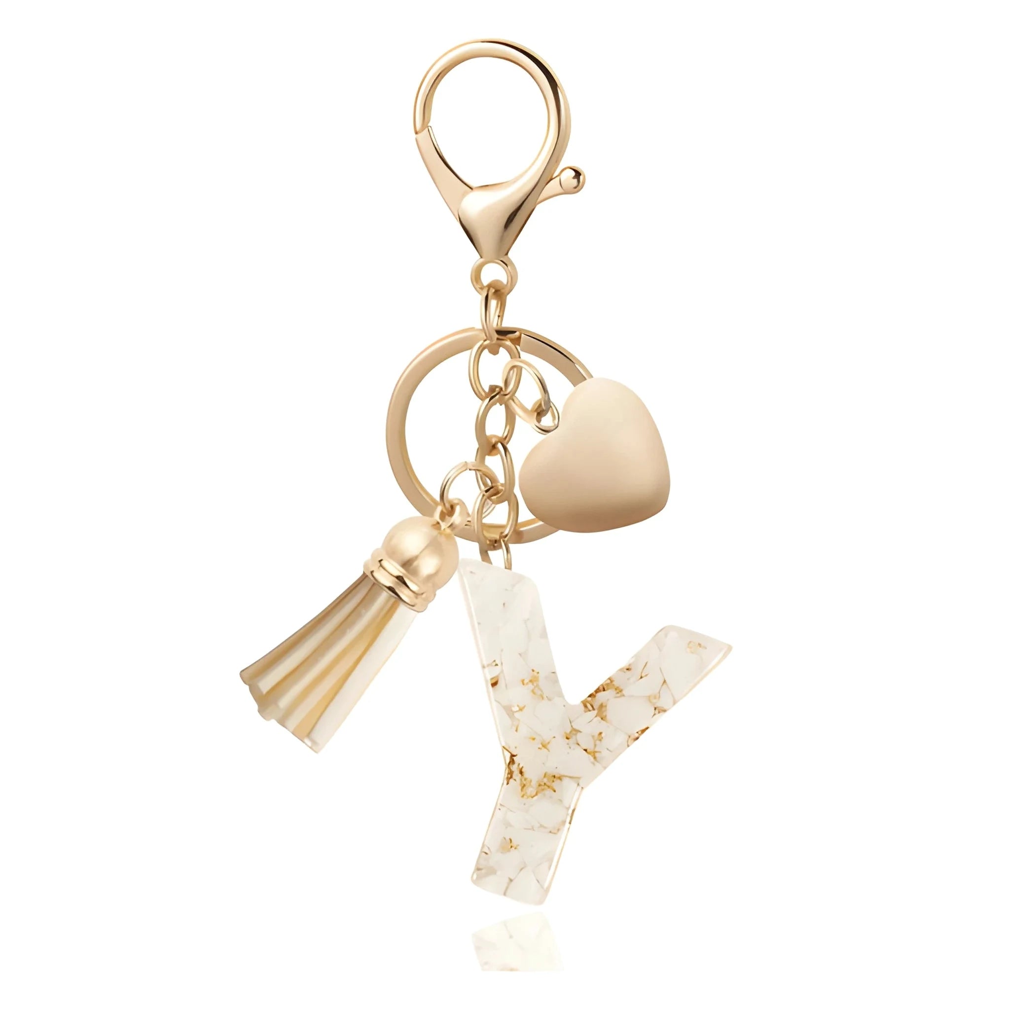 [v2] Golden Initial - Bag Charm 25
