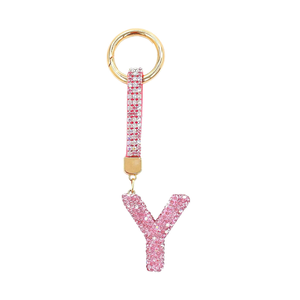 [v2] Sparkle Initial – Bag Charm (Pink) 10