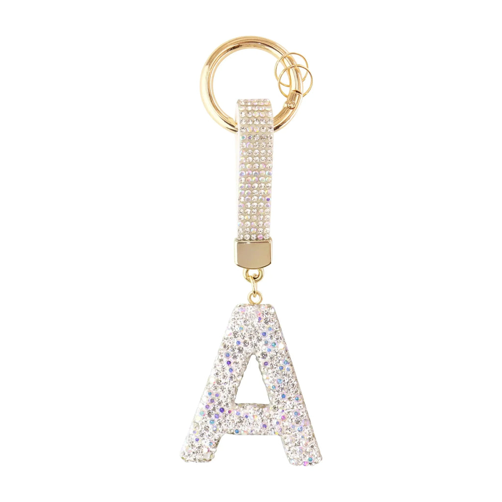 [v2] Sparkle Initial – Bag Charm (Silver)