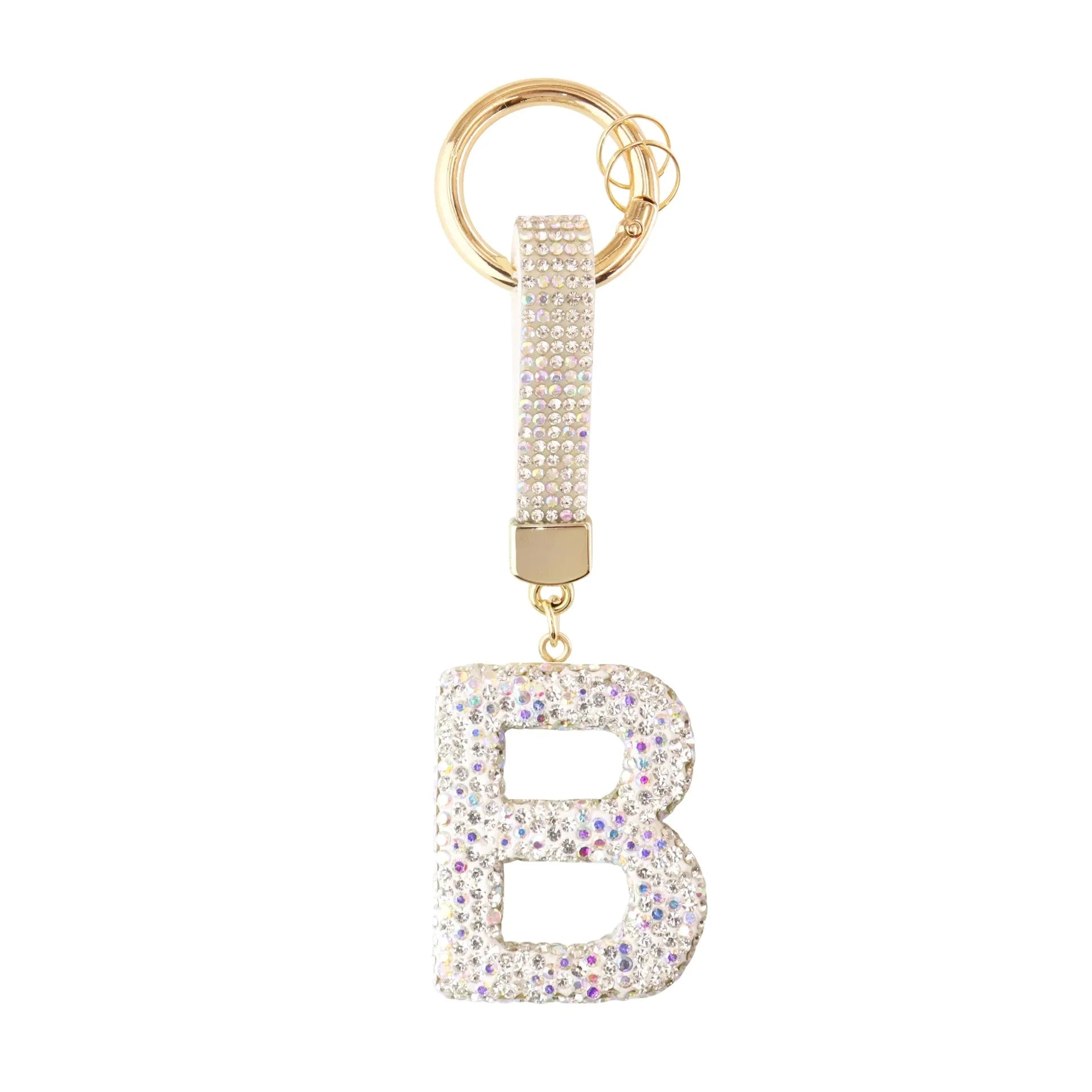 [v2] Sparkle Initial – Bag Charm (Silver) 2