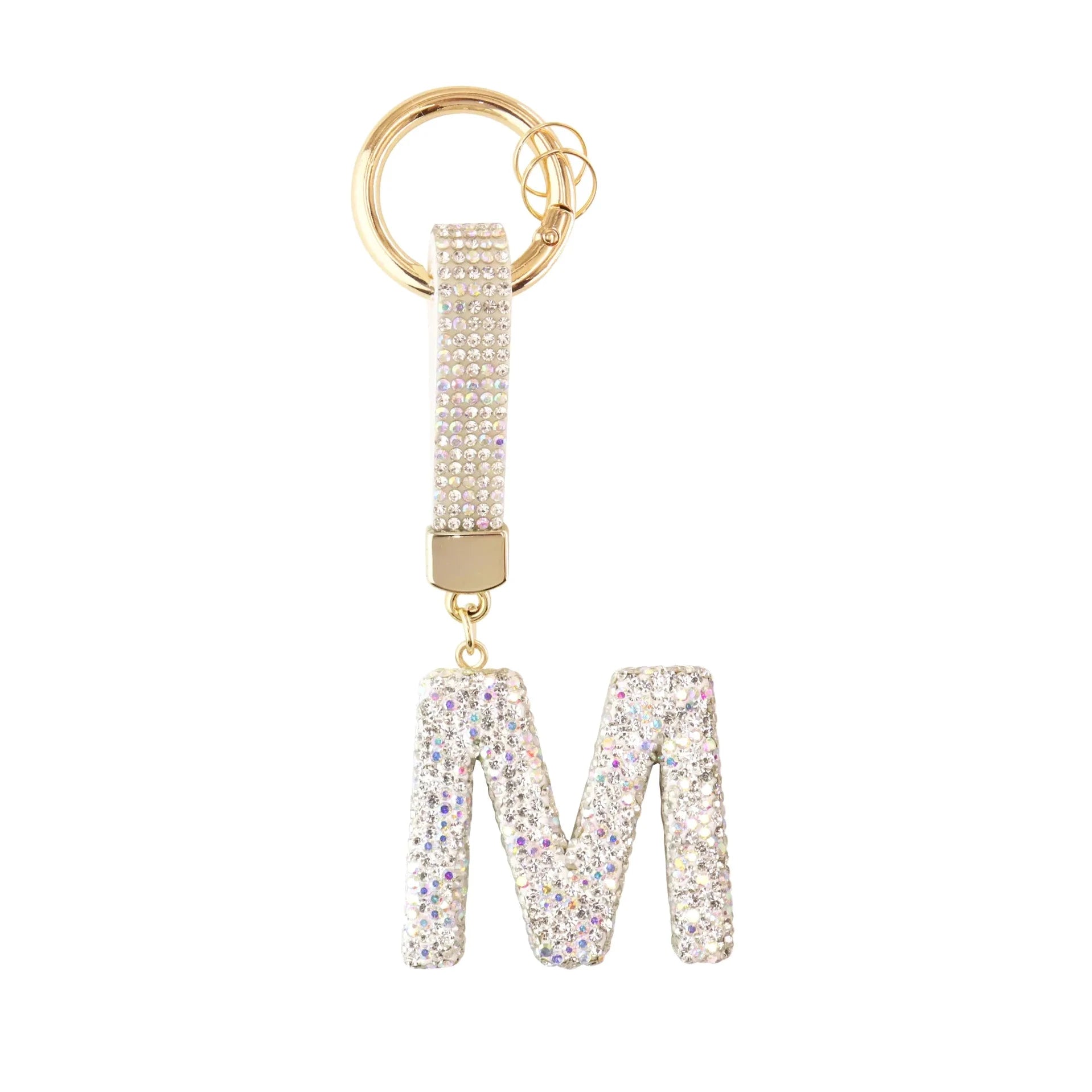 [v2] Sparkle Initial – Bag Charm (Silver) 13