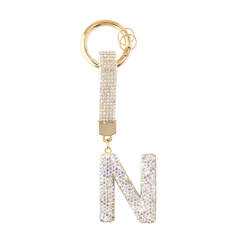 [v2] Sparkle Initial – Bag Charm (Silver) 14