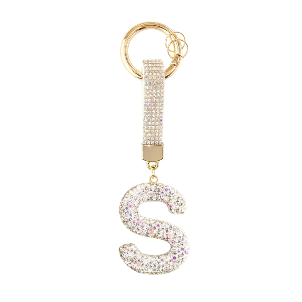 [v2] Sparkle Initial – Bag Charm (Silver) 19