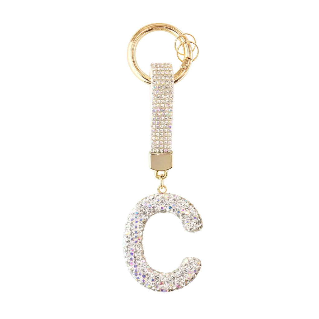 [v2] Sparkle Initial – Bag Charm (Silver) 3