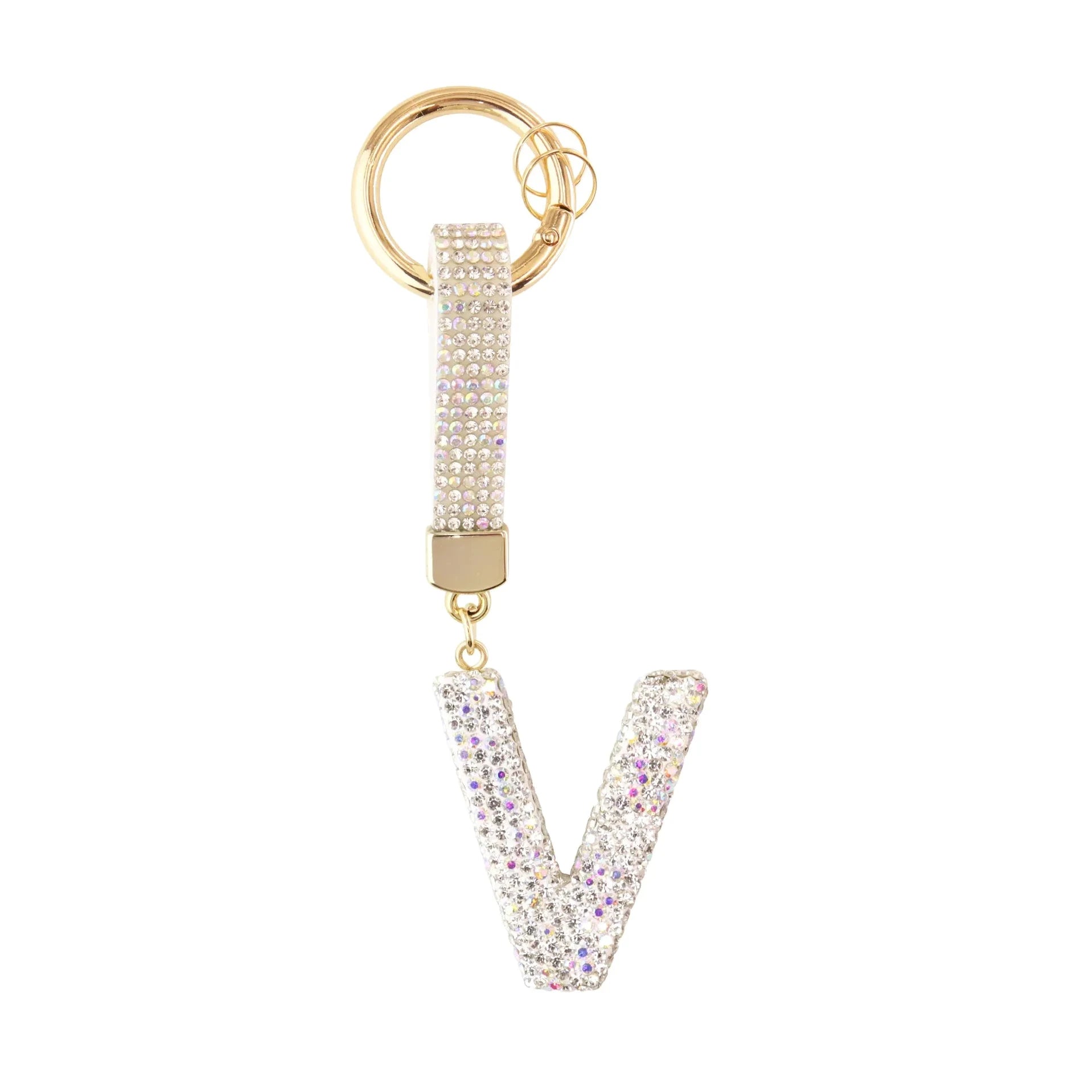 [v2] Sparkle Initial – Bag Charm (Silver) 22