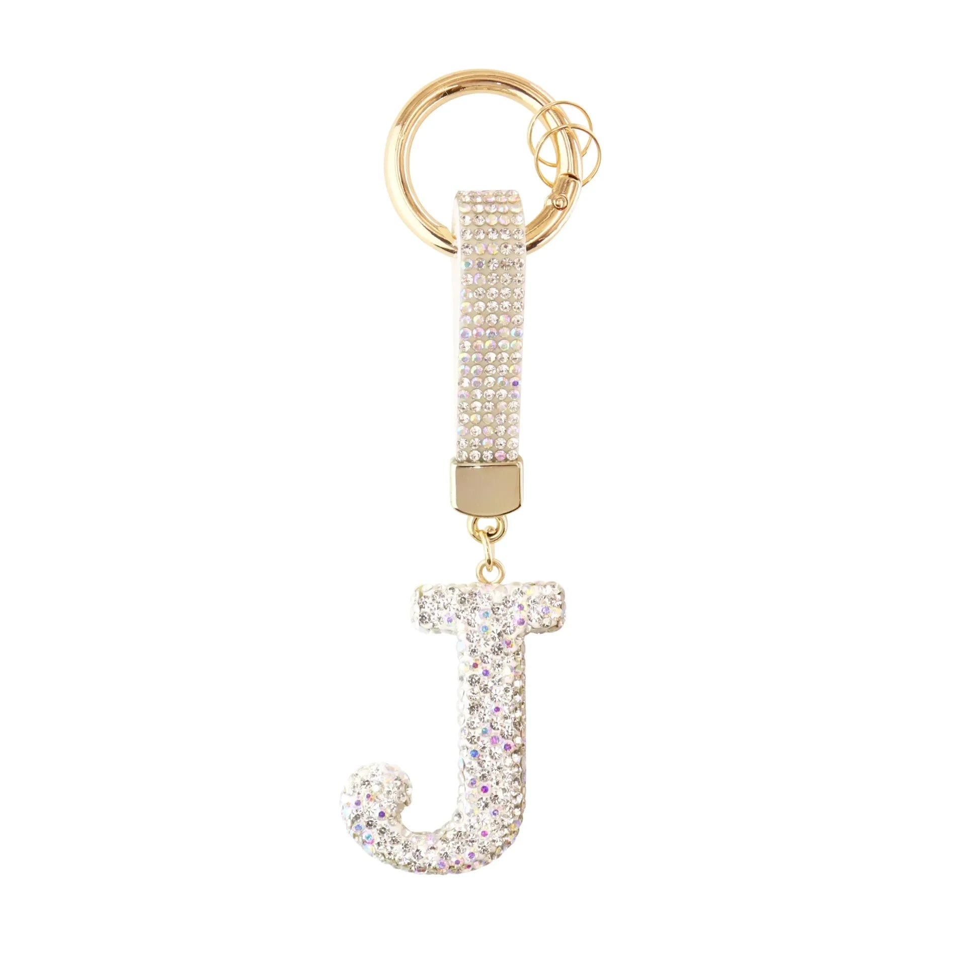 [v2] Sparkle Initial – Bag Charm (Silver) 10